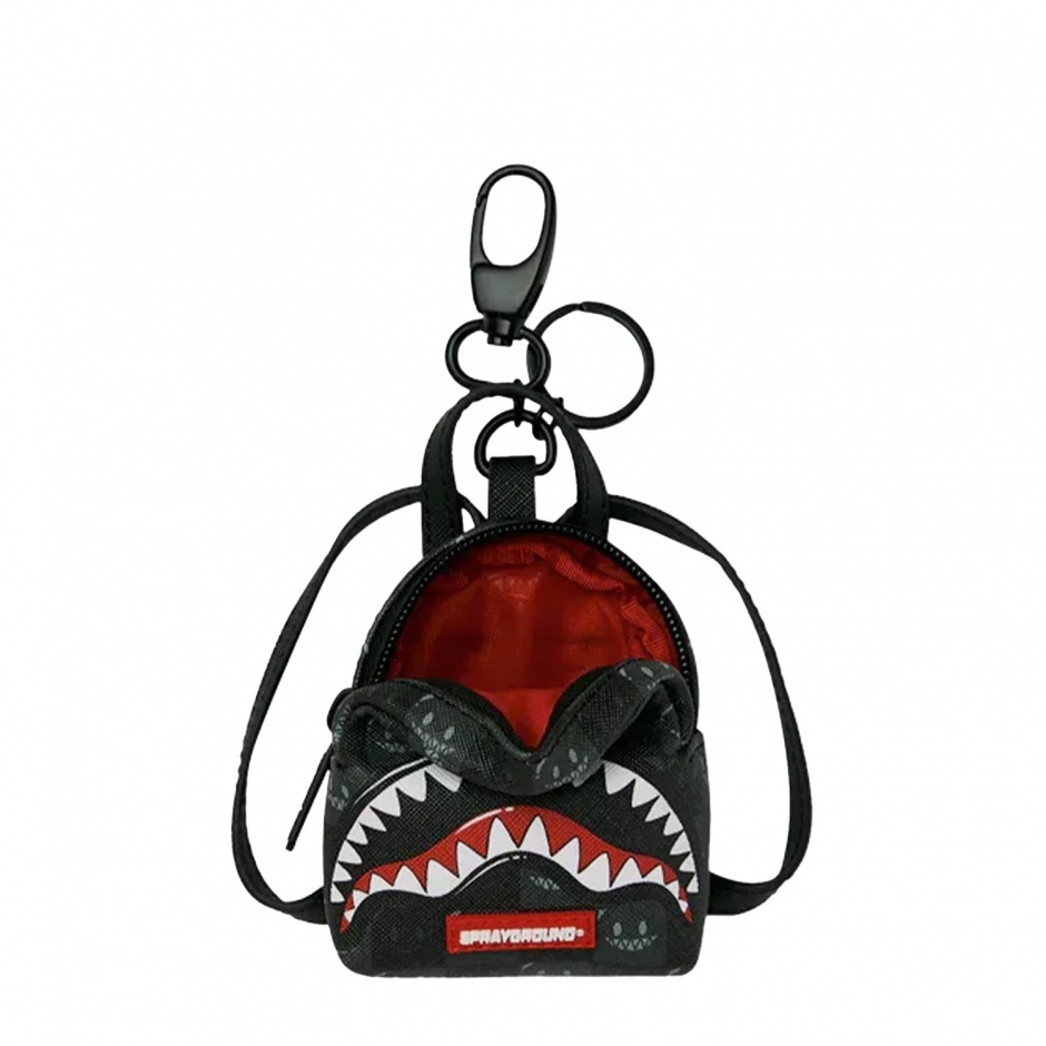 SPRAYGROUND Breloc SHARKS IN PARIS WTF BUBBLY BLACK CHECK - vezi 2