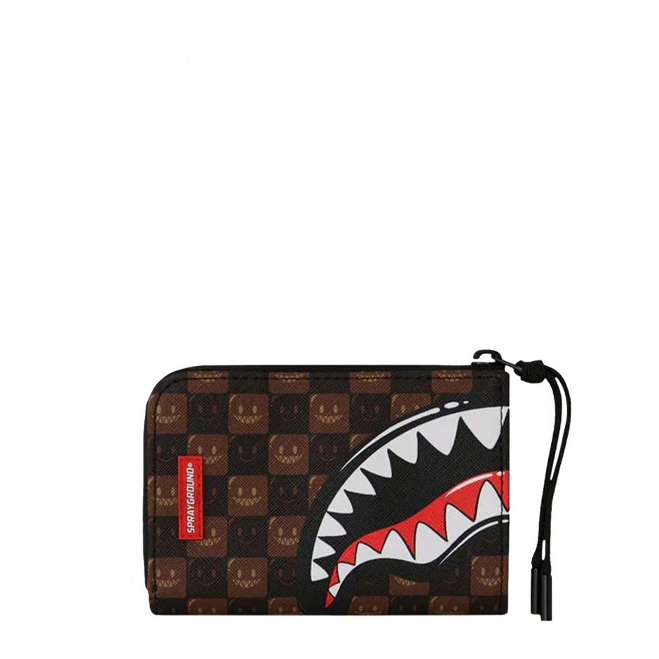 SPRAYGROUND Portofel SHARKS IN PARIS WTF BUBBLE BROWN CHECK - vezi 1 - Pepina.ro SPRAYGROUND Portofel SHARKS IN PARIS WTF BUBBLE BROWN CHECK - vezi 1