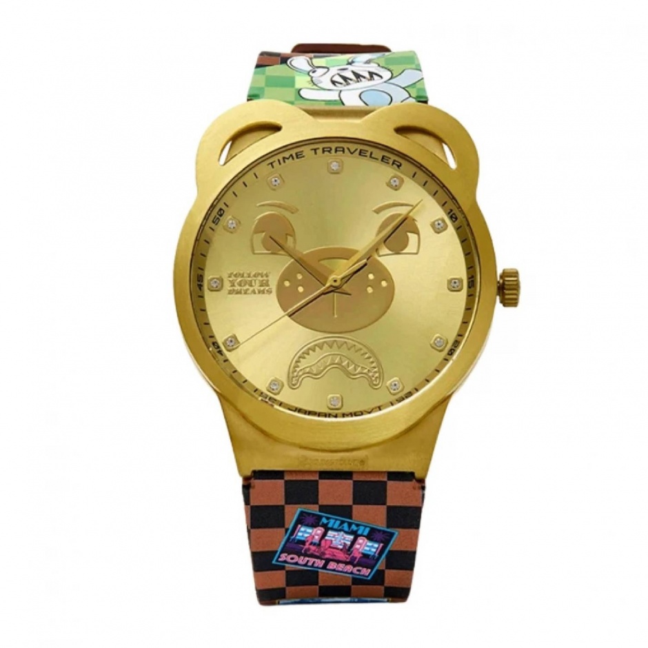 SPRAYGROUND Ceas GOLD GLOBAL MOGUL WATCH - vezi 1 - Pepina.ro SPRAYGROUND Ceas GOLD GLOBAL MOGUL WATCH - vezi 1