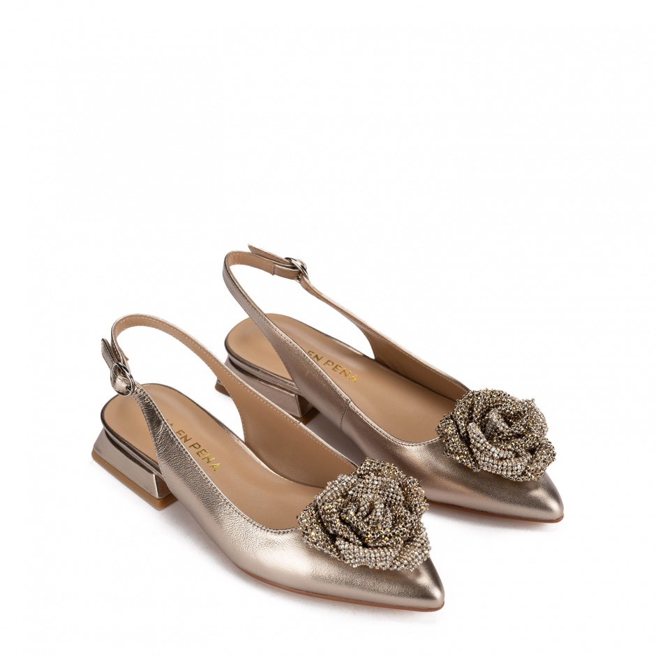 Alma En Pena Pantofi damă aurii - vezi 2 - Pepina.ro Alma En Pena Pantofi damă aurii - vezi 2