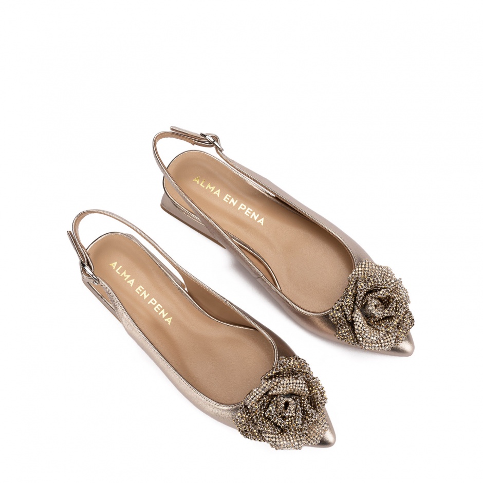 Alma En Pena Pantofi damă aurii - vezi 3 - Pepina.ro Alma En Pena Pantofi damă aurii - vezi 3