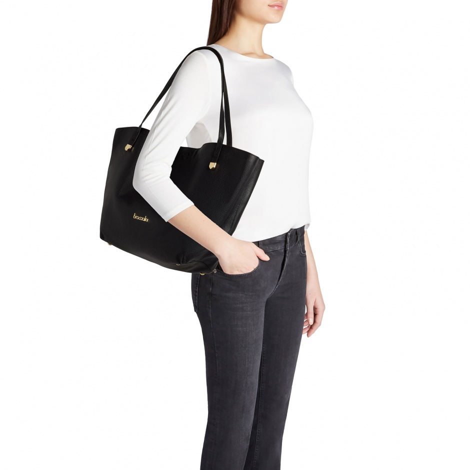 BRACCIALINI Geantă damă neagră Ariel - vezi 3