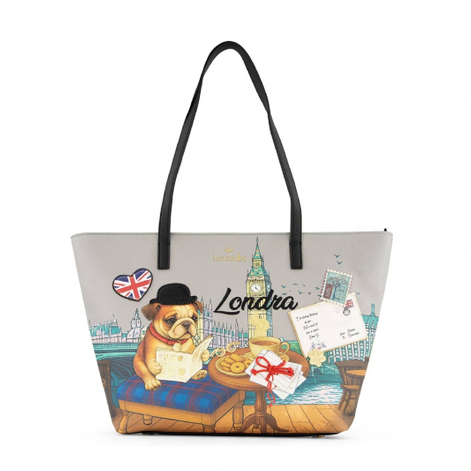 BRACCIALINI Geantă damă Cartoline Londra - vezi 1 - Pepina.ro BRACCIALINI Geantă damă Cartoline Londra - vezi 1