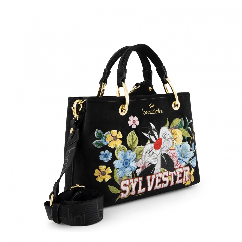 BRACCIALINI Geantă damă neagră Beth Looney Tunes - vezi 2 - Pepina.ro BRACCIALINI Geantă damă neagră Beth Looney Tunes - vezi 2