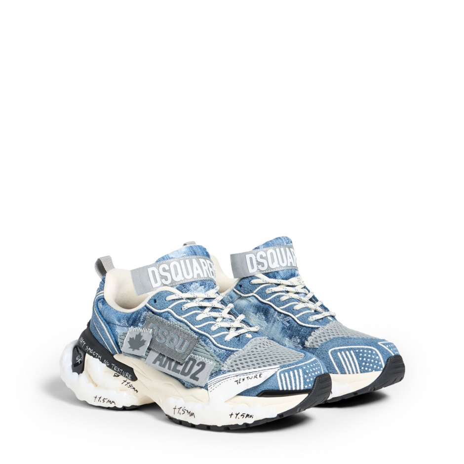 DSQUARED2 Adidași bărbați denim Faster - vezi 2