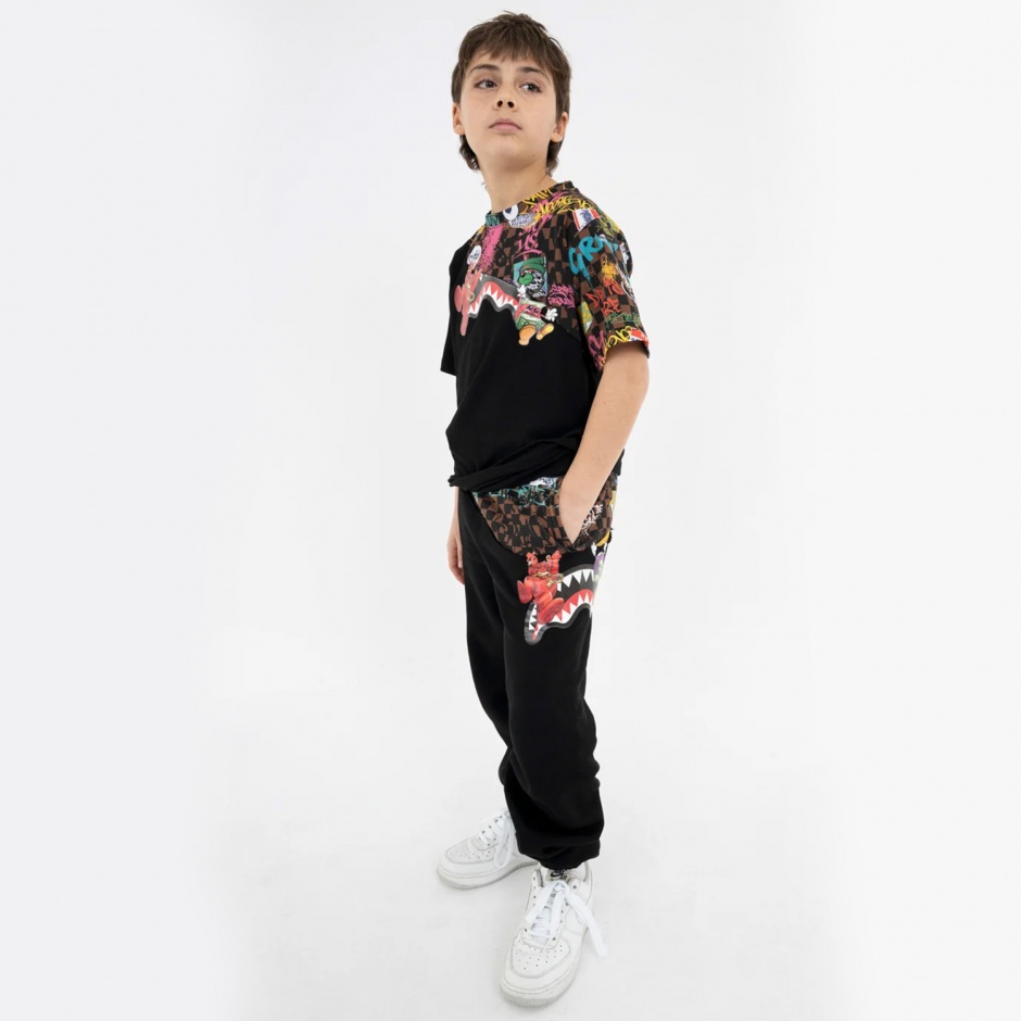SPRAYGROUND Pantaloni de trening copii HANG IN THERE GRAFFITI - vezi 1 - Pepina.ro SPRAYGROUND Pantaloni de trening copii HANG IN THERE GRAFFITI - vezi 1