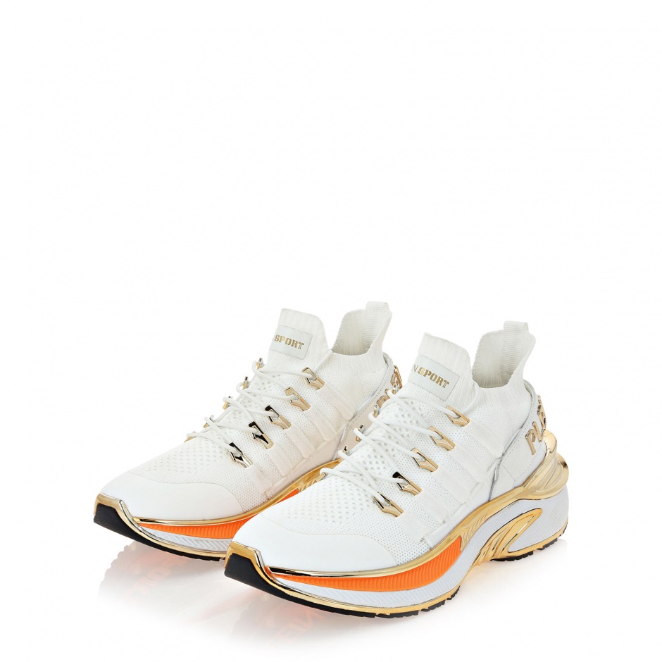 PLEIN SPORT Adidași albi damă RUNNER CHROME SURFER - vezi 4