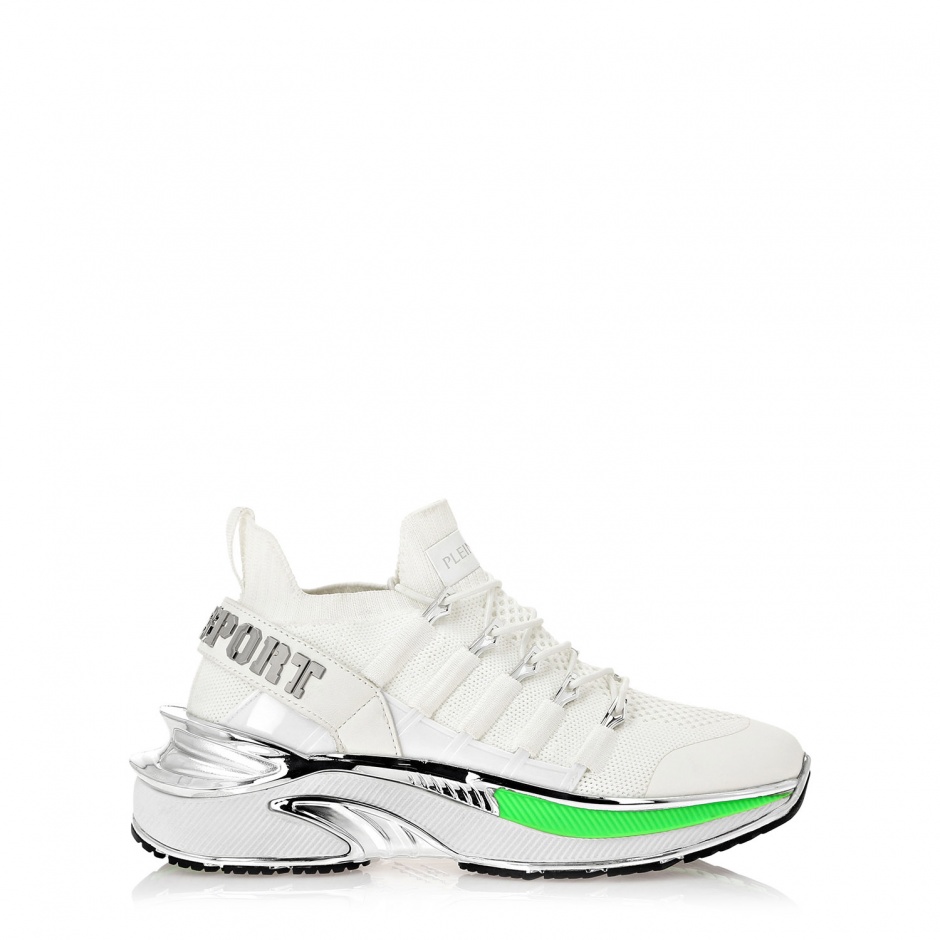 PLEIN SPORT Adidași albi damă RUNNER CHROME SURFER - vezi 1