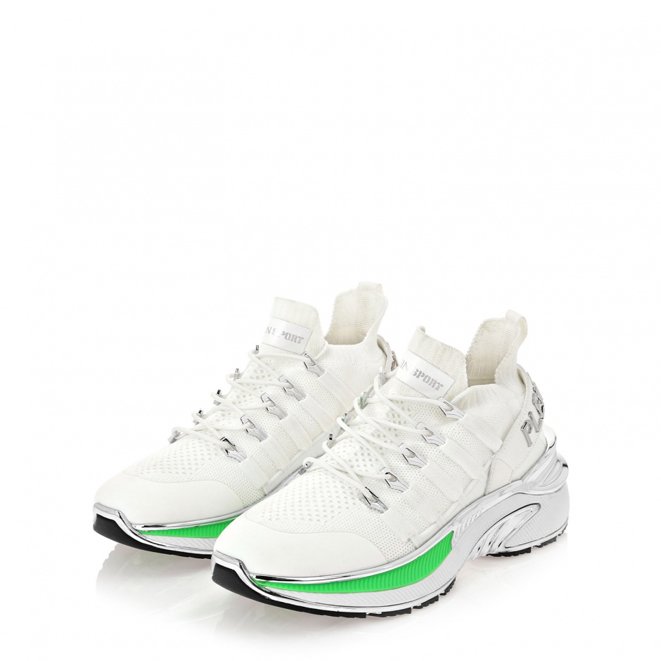 PLEIN SPORT Adidași albi damă RUNNER CHROME SURFER - vezi 3