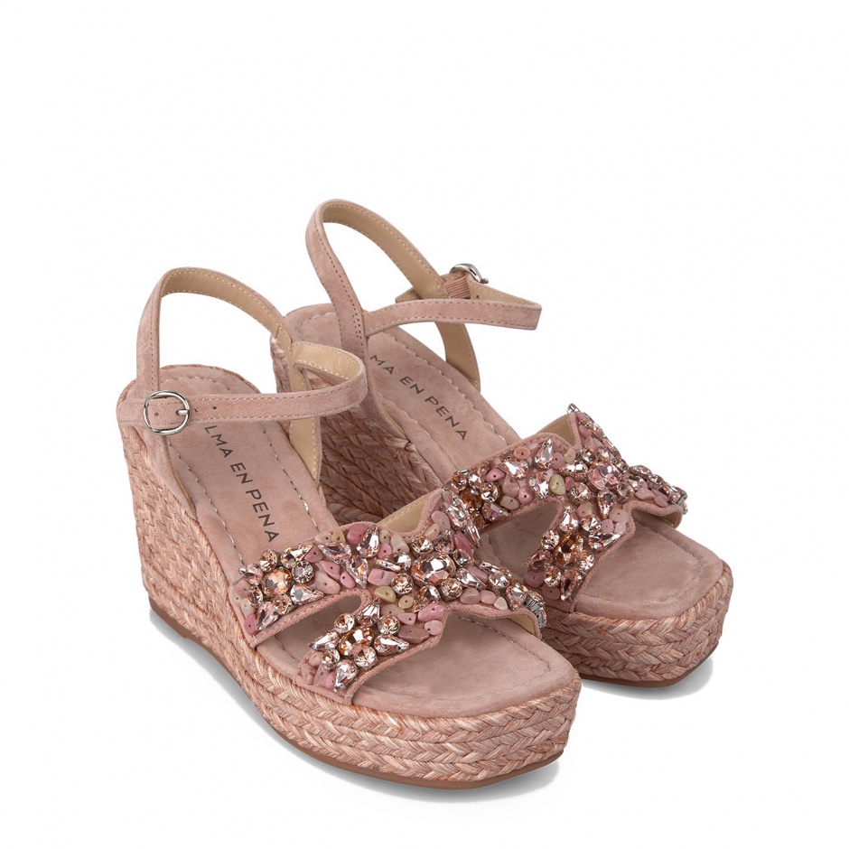 Alma En Pena Sandale damă roz cu platformă - vezi 2