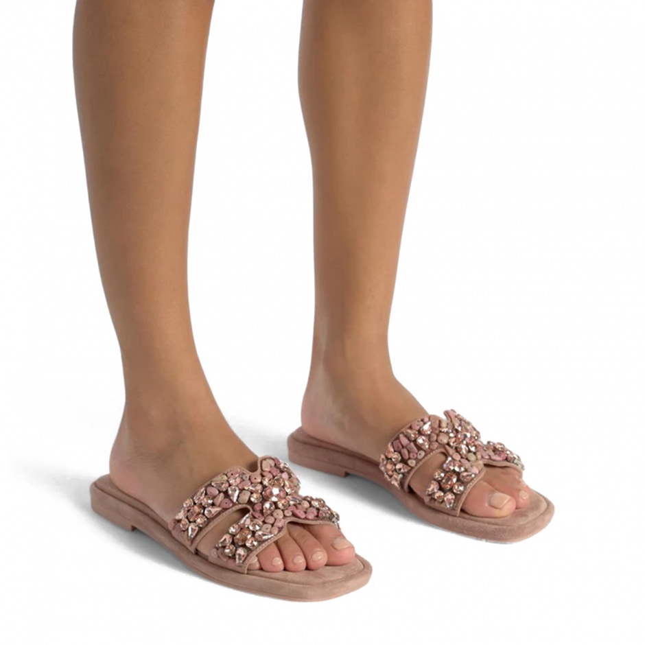 ALMA EN PENA Papuci velur damă roz - vezi 4