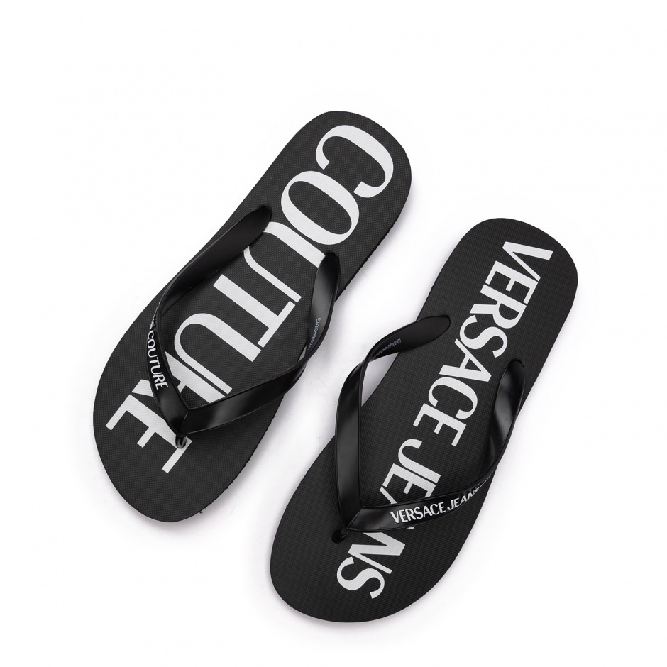VERSACE JEANS Papuci damă negri - vezi 2 - Pepina.ro VERSACE JEANS Papuci damă negri - vezi 2