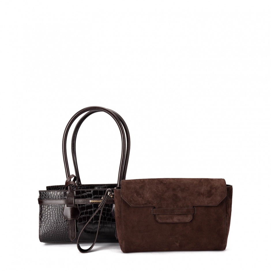 Dsquared2 Geantă damă maro - vezi 2