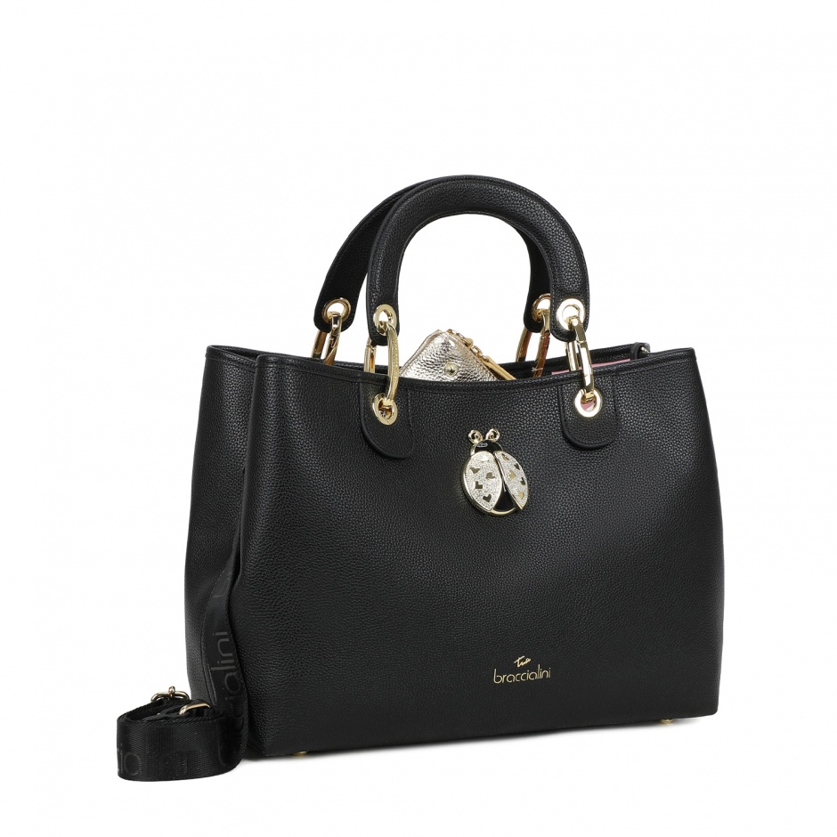 BRACCIALINI Geantă damă neagră Beth Jewels - vezi 2