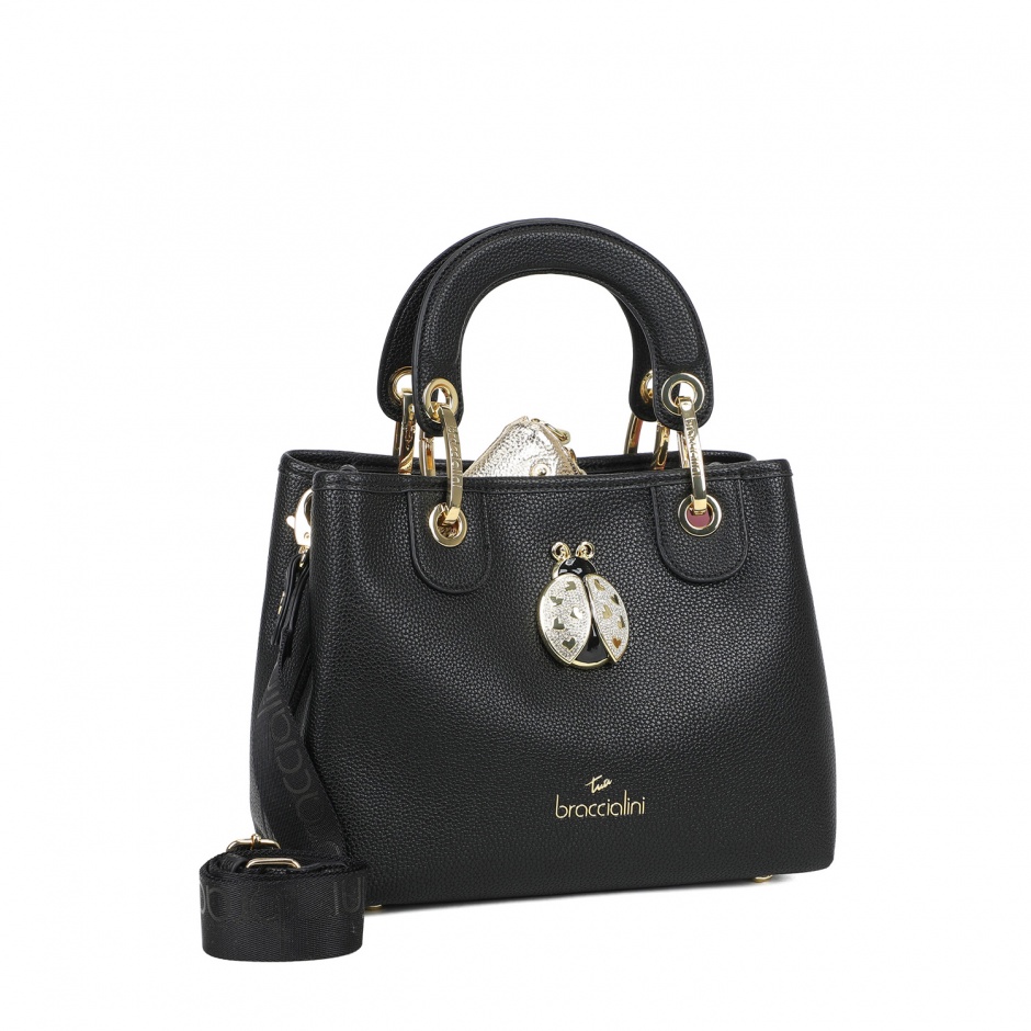 BRACCIALINI Geantă damă neagră Beth Jewels - vezi 2