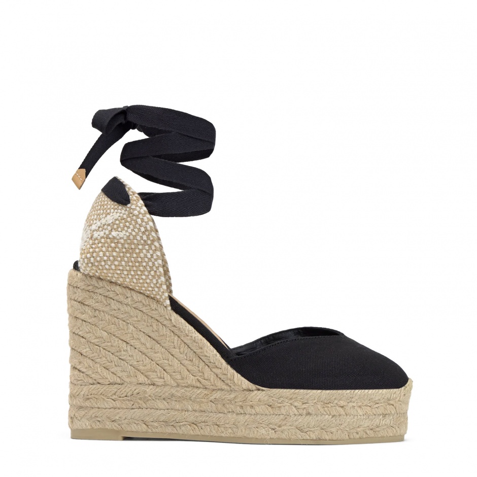 Castaner Espadrile damă negre cu platformă - vezi 1