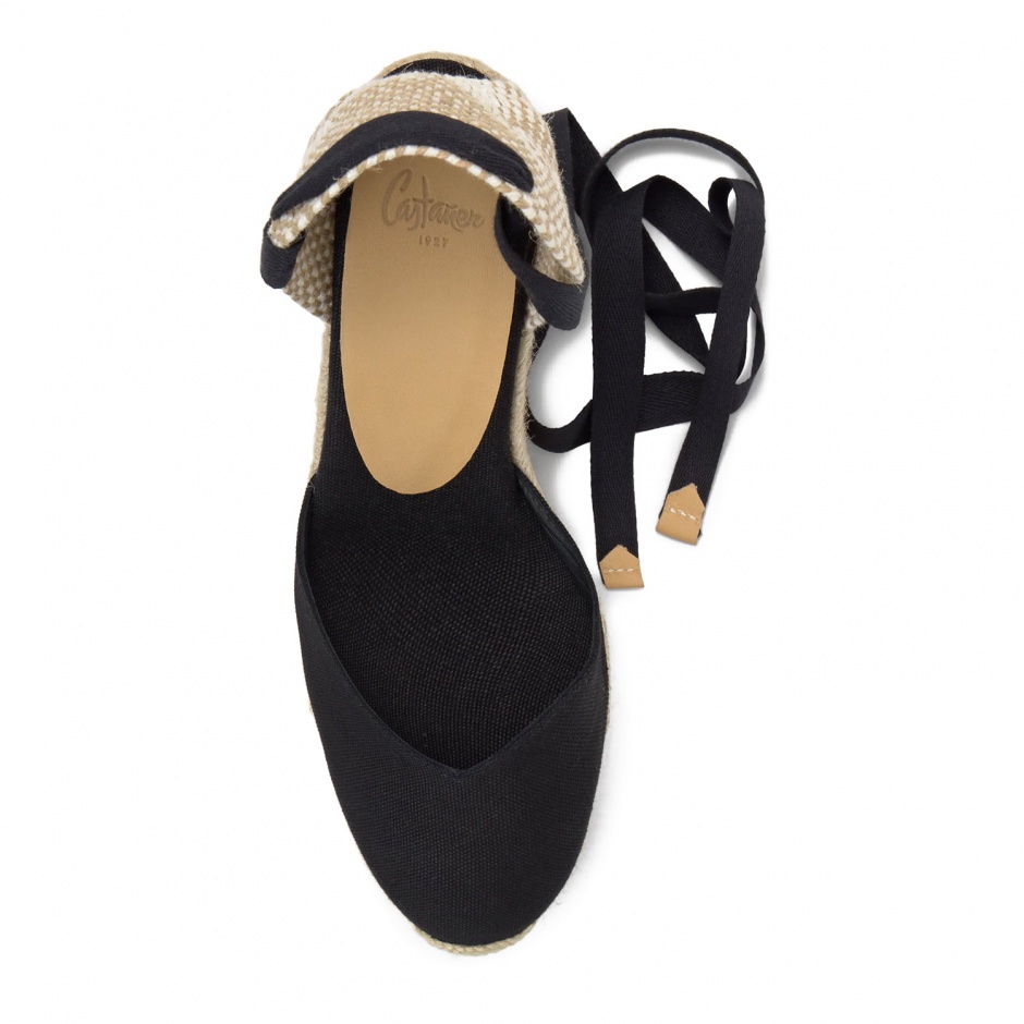 Castaner Espadrile damă negre cu platformă - vezi 3