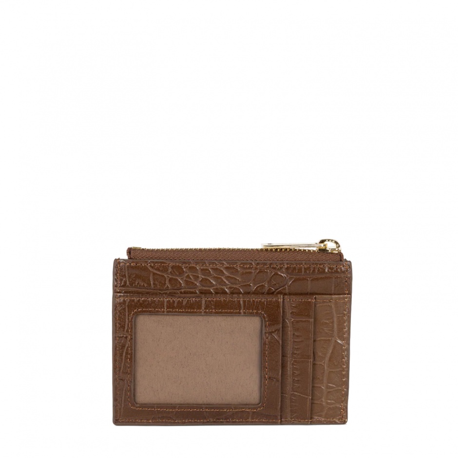 LANCASTER Cardholder damă maro cu fermoar Paris PM - vezi 2