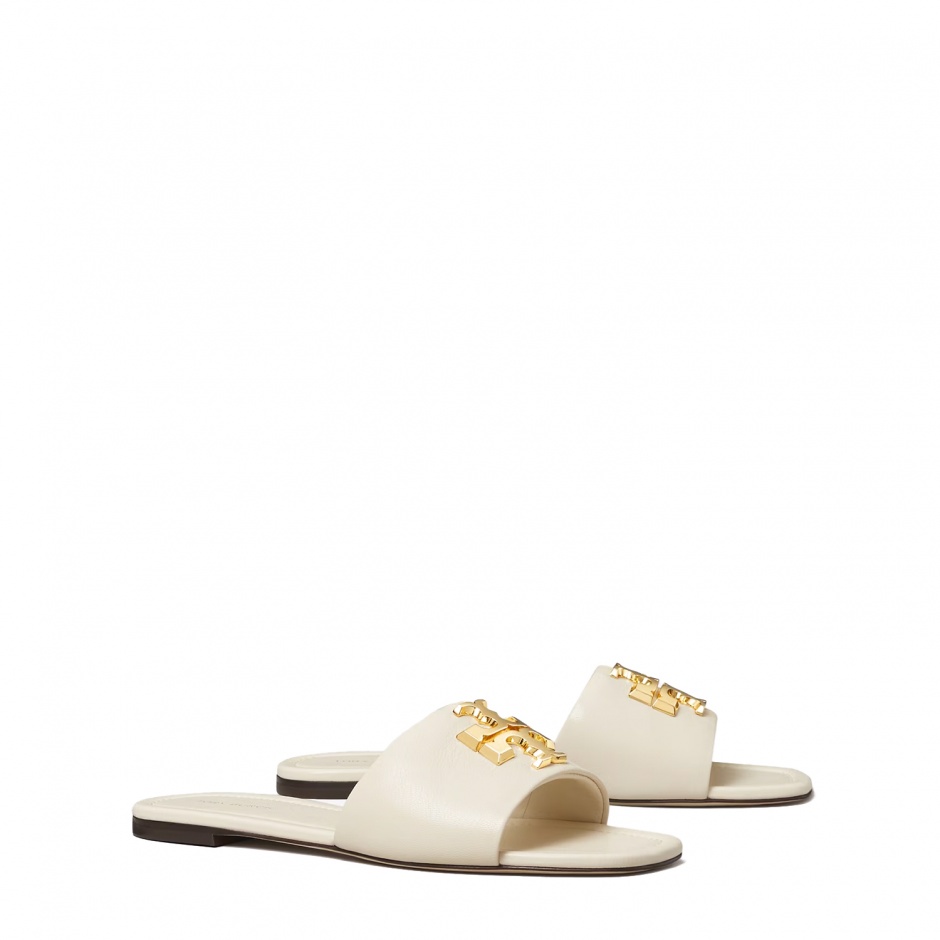 TORY BURCH Papuci damă bej Eleanor - vezi 2