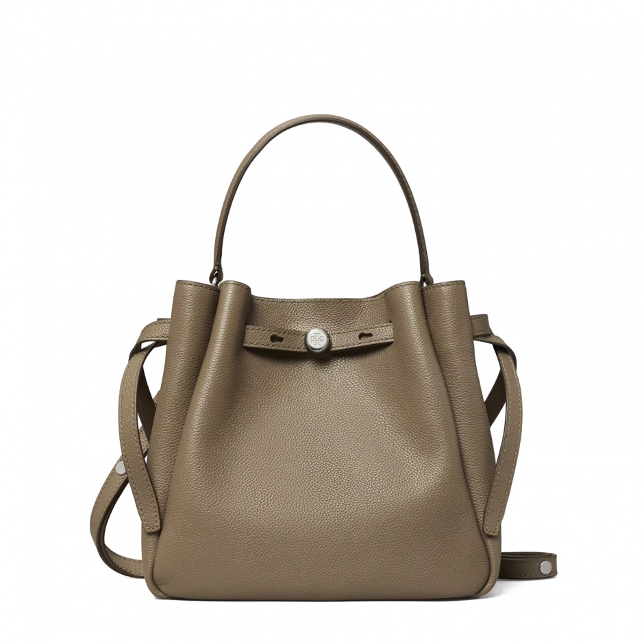 TORY BURCH Geantă gri damă Romy Bucket - vezi 1