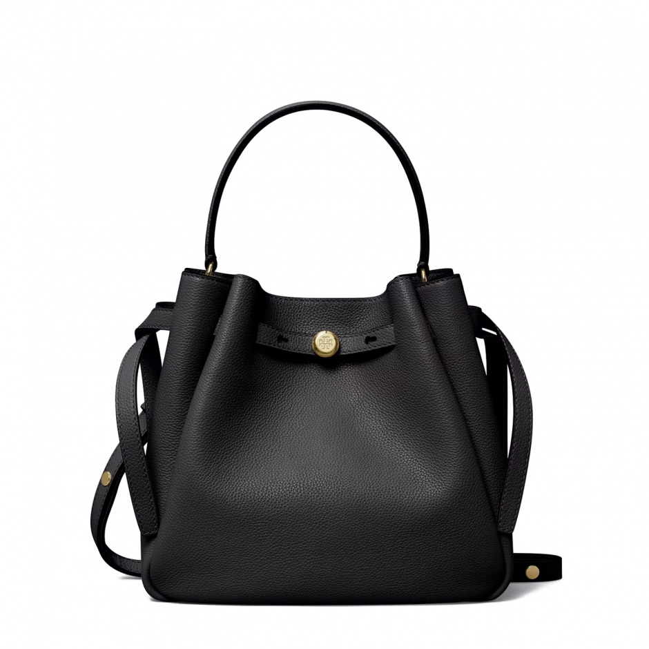 TORY BURCH Geantă neagră damă Romy Bucket - vezi 1