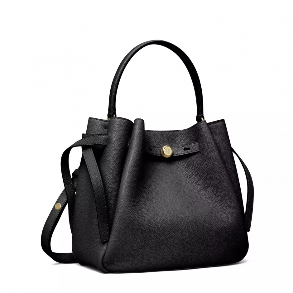TORY BURCH Geantă neagră damă Romy Bucket - vezi 2 - Pepina.ro TORY BURCH Geantă neagră damă Romy Bucket - vezi 2