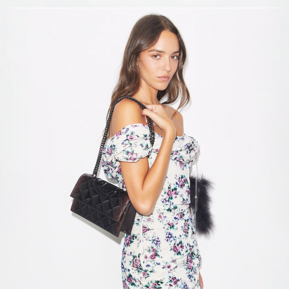 TORY BURCH Geantă damă bordo SMALL FLEMING - vezi 3