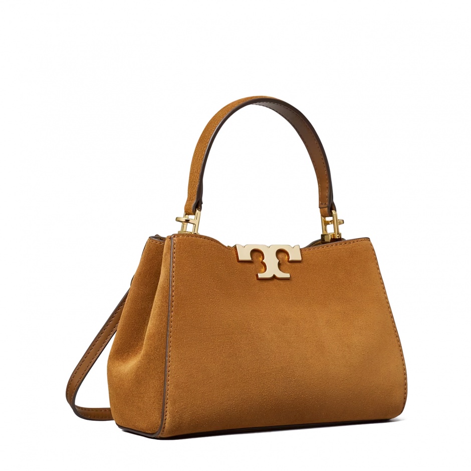 TORY BURCH Geantă damă maro Eleanor Satchel Mini - vezi 2 - Pepina.ro TORY BURCH Geantă damă maro Eleanor Satchel Mini - vezi 2