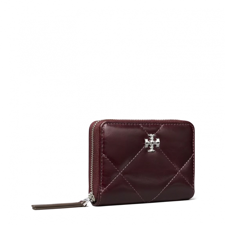 TORY BURCH Portofel damă vișiniu Kira Diamond small - vezi 2
