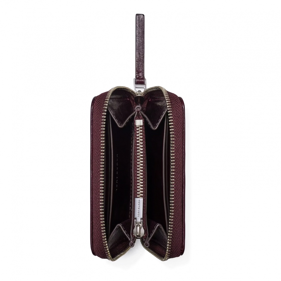 TORY BURCH Portofel damă vișiniu Kira Diamond small - vezi 3