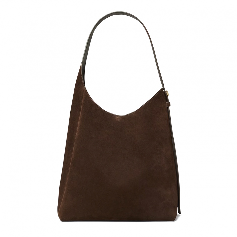 TORY BURCH Geantă damă maro Romy Hobo - vezi 1