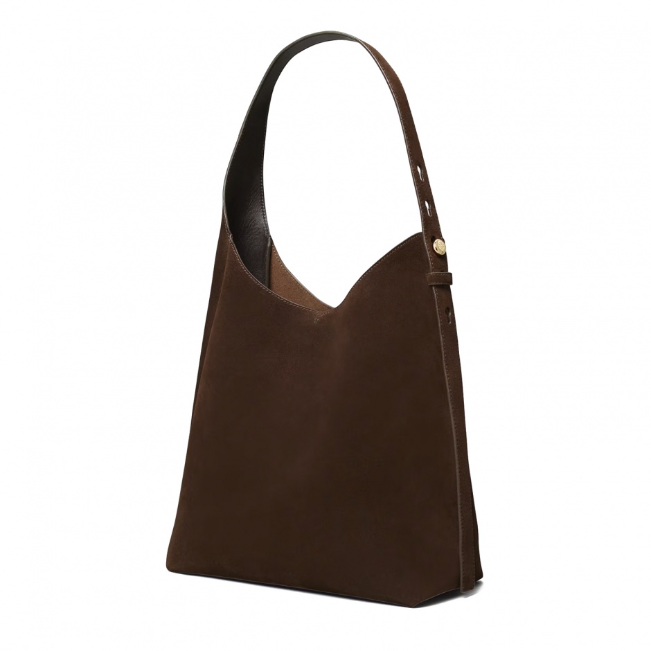 TORY BURCH Geantă damă maro Romy Hobo - vezi 2