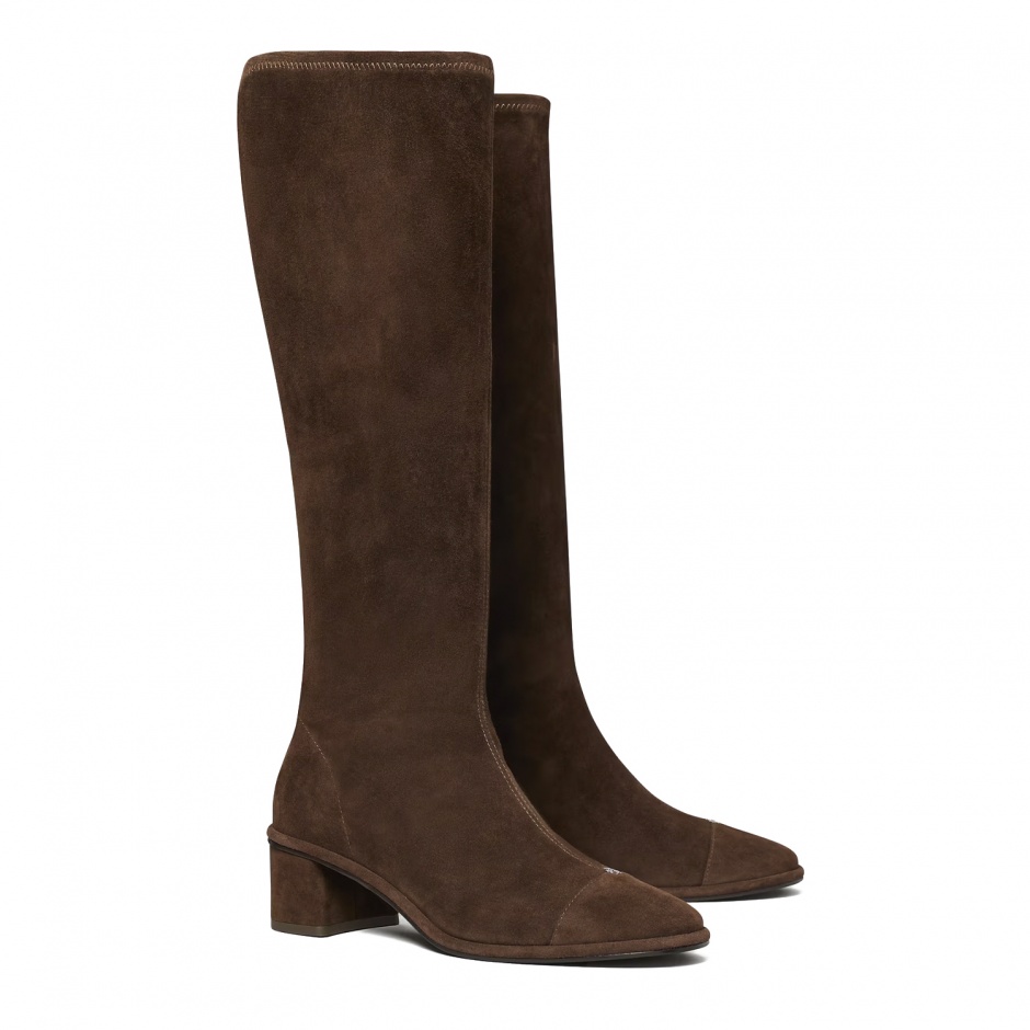TORY BURCH Cizme damă maro Cap-Toe - vezi 2