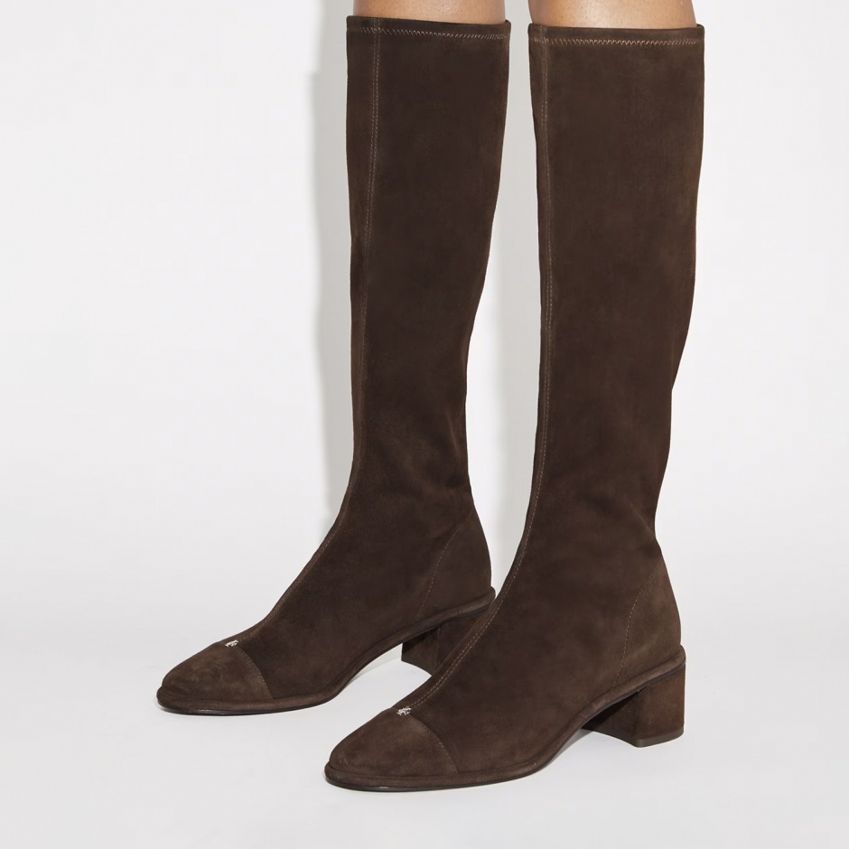 TORY BURCH Cizme damă maro Cap-Toe - vezi 4