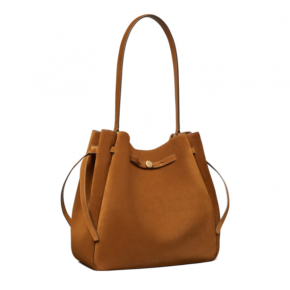 TORY BURCH Geantă damă maro LARGE ROMY - vezi 2