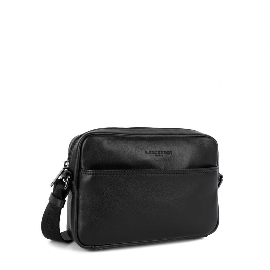 LANCASTER Geantă bărbați neagră Soft Vintage Homme - vezi 2