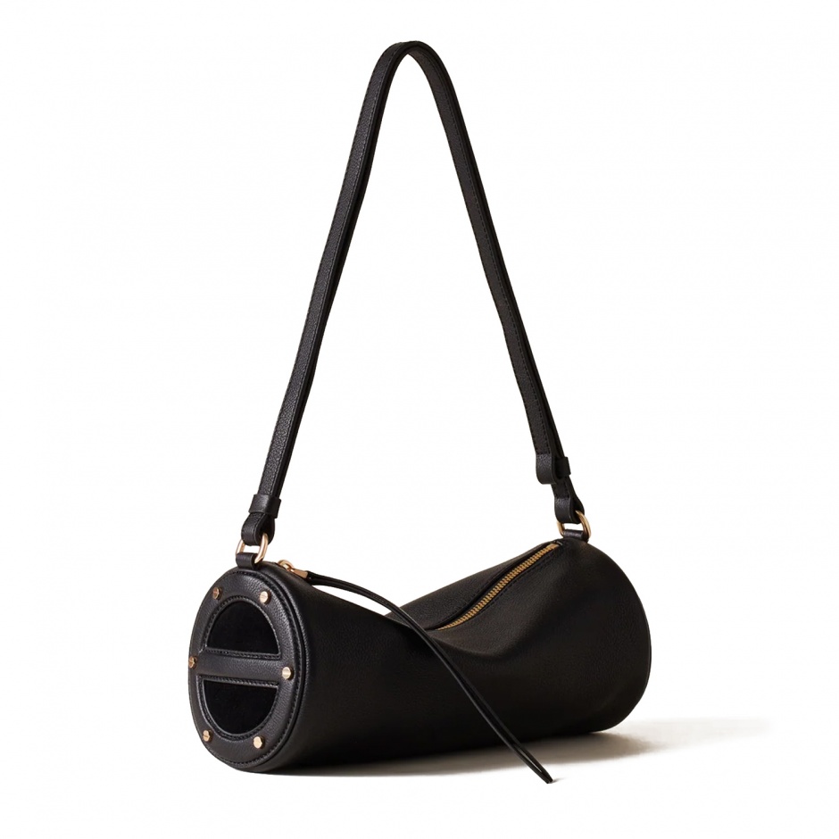 BORBONESE Poșetă damă neagră Vis A Vis Bowler Small - vezi 2