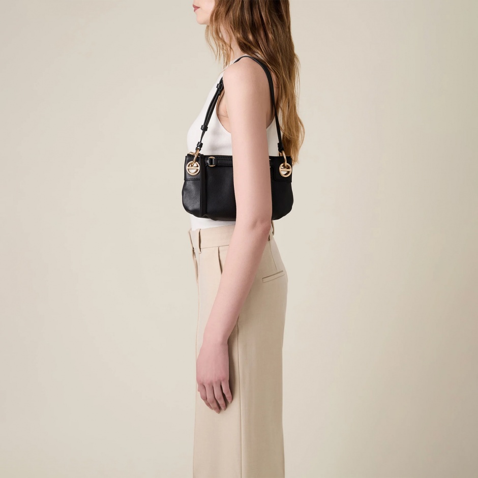 BORBONESE Poșetă damă neagră London mini - vezi 4