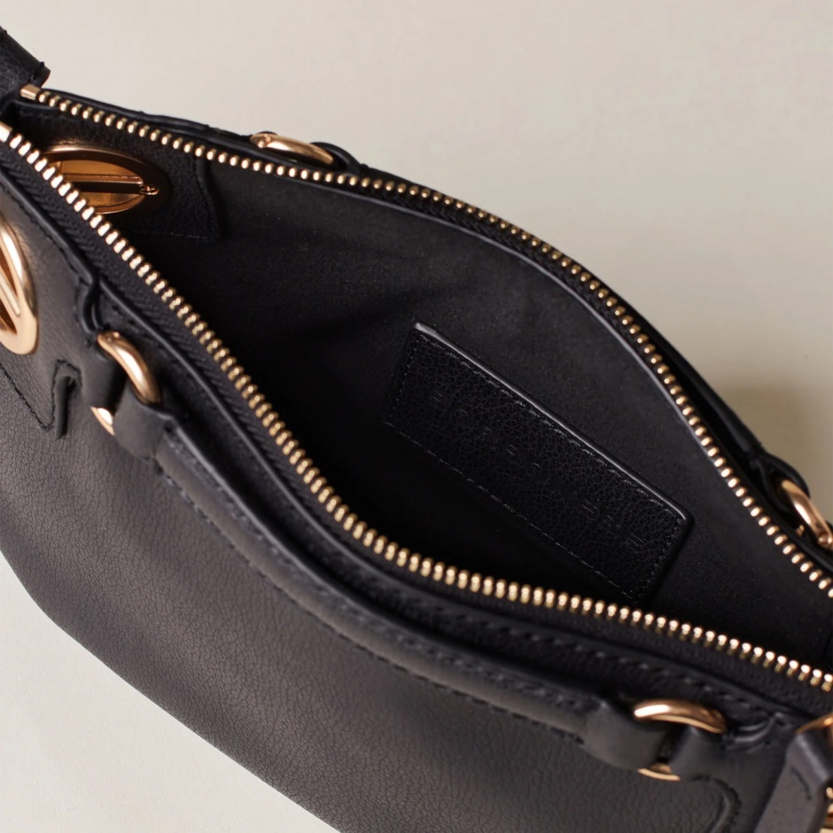 BORBONESE Poșetă damă neagră London mini - vezi 3