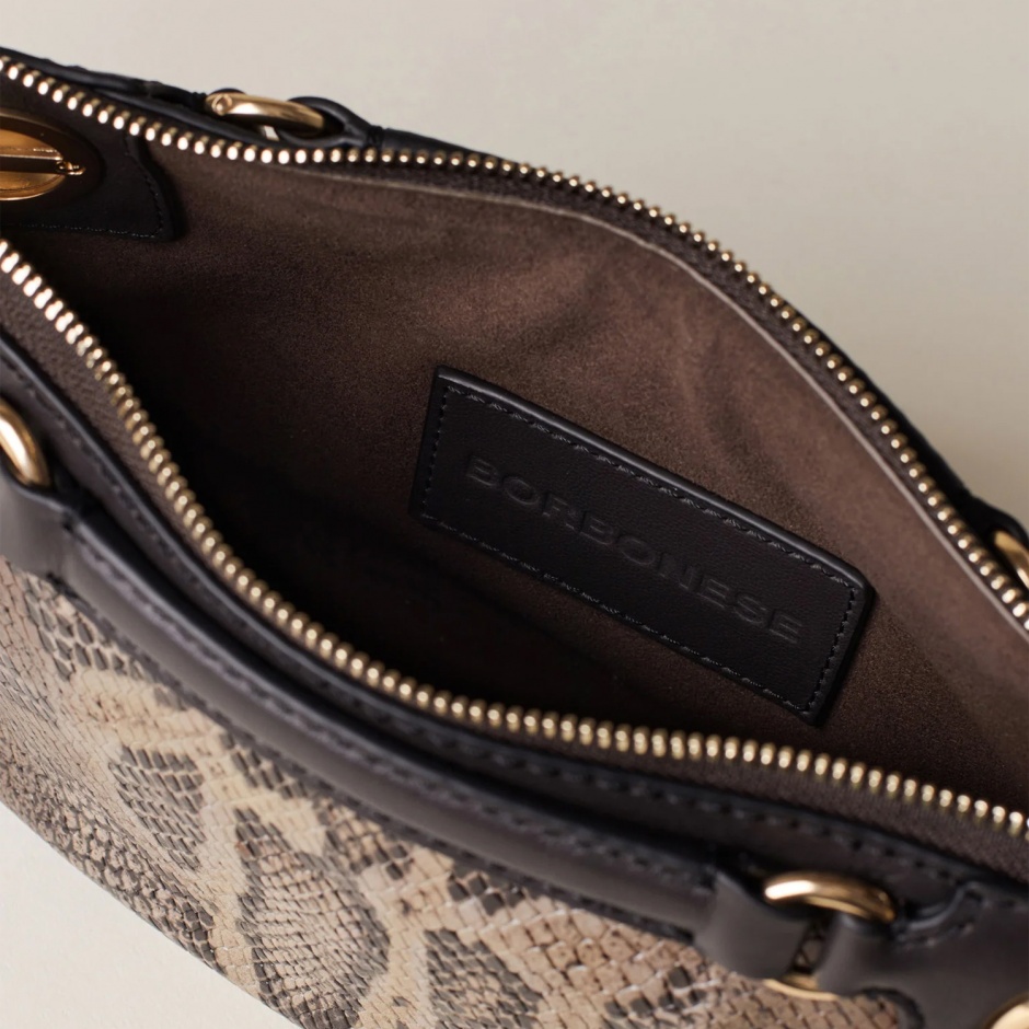 BORBONESE Poșetă damă cu print London mini - vezi 3