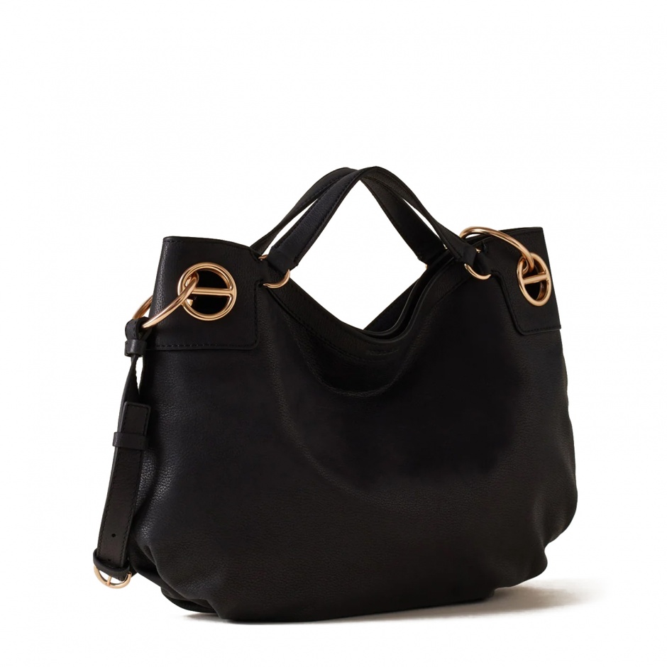 BORBONESE Geantă damă neagră London Hobo Bag - vezi 2