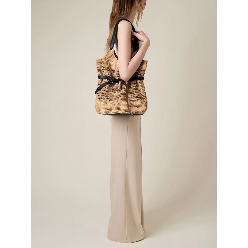 BORBONESE Geantă damă Premiere Bucket Bag - vezi 4