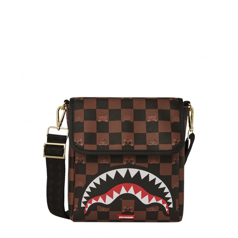 SPRAYGROUND Geantă de umăr bărbați PEEKING CHARACTER CHECK - vezi 1