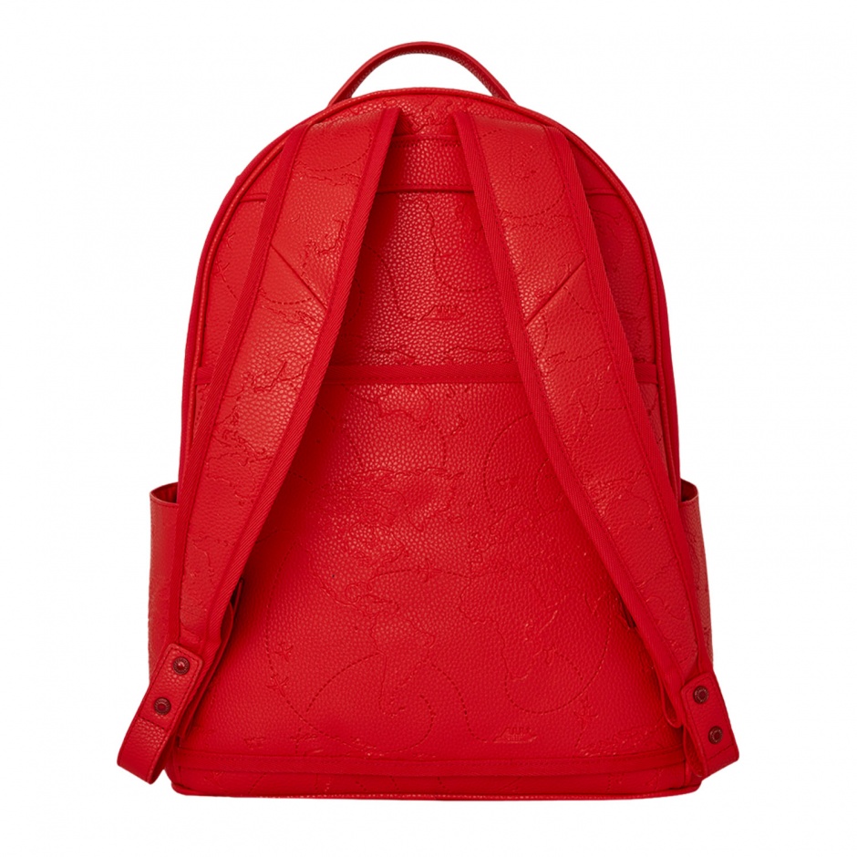SPRAYGROUND Rucsac JAMES GLOBAL RED CHATEAU - vezi 3