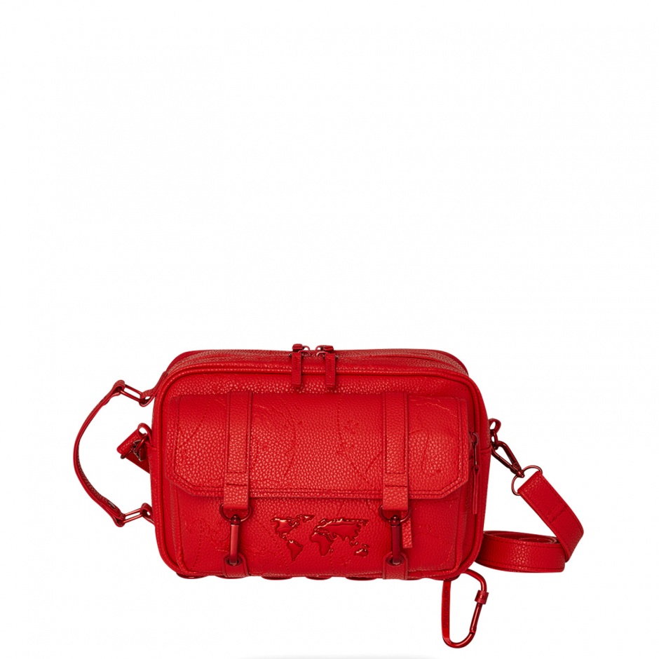 SPRAYGROUND Geantă JAMES GLOBAL RED - vezi 1