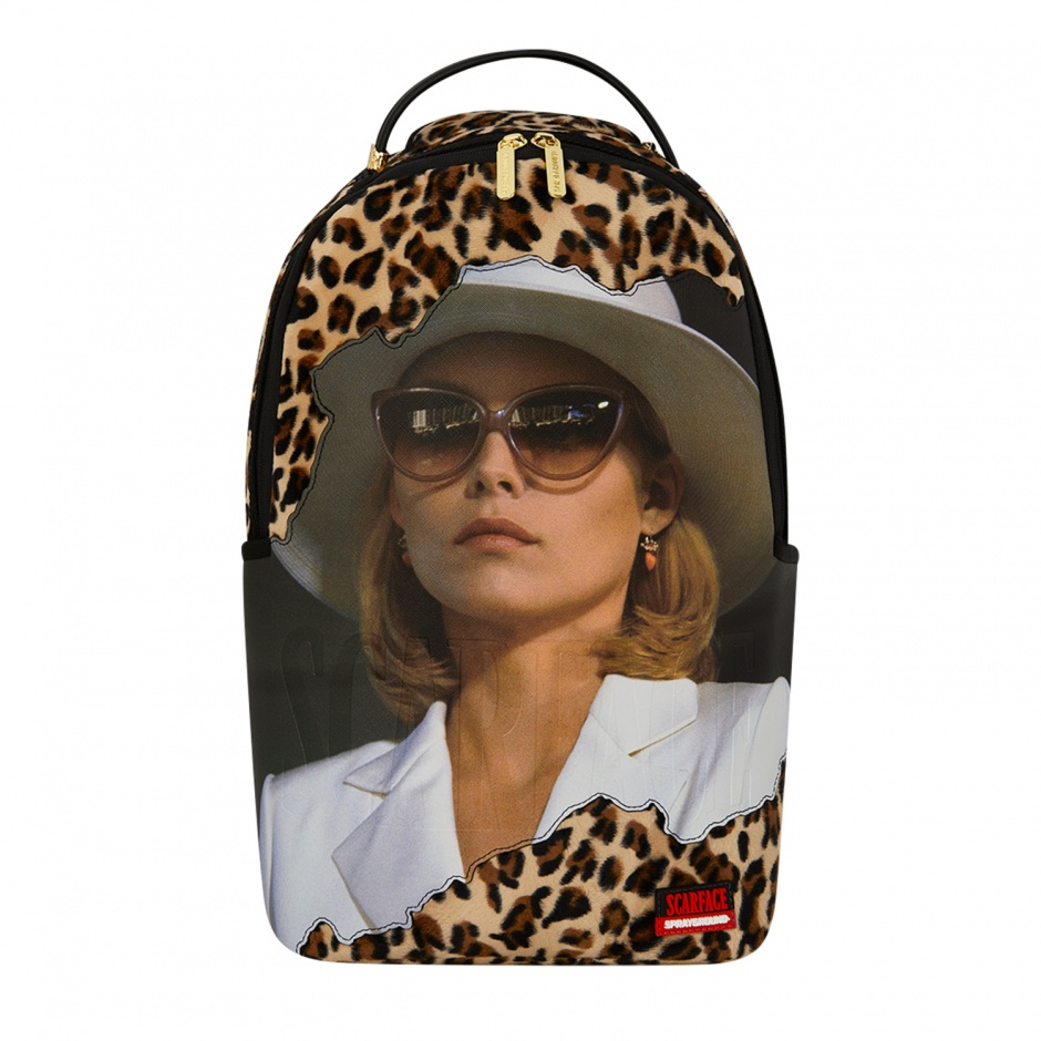 SPRAYGROUND Rucsac SCARFACE ELVIRA LEOPARD PRINT - vezi 1