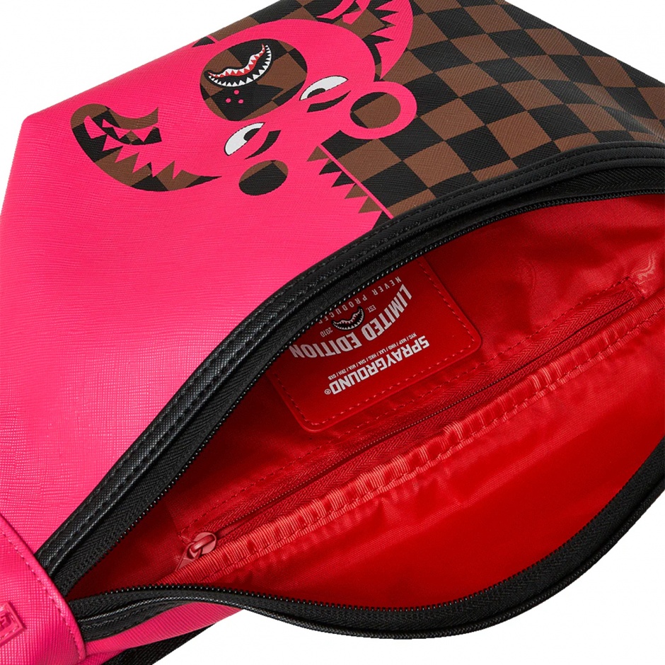 SPRAYGROUND Borsetă PINK BEAR SHARK - vezi 3