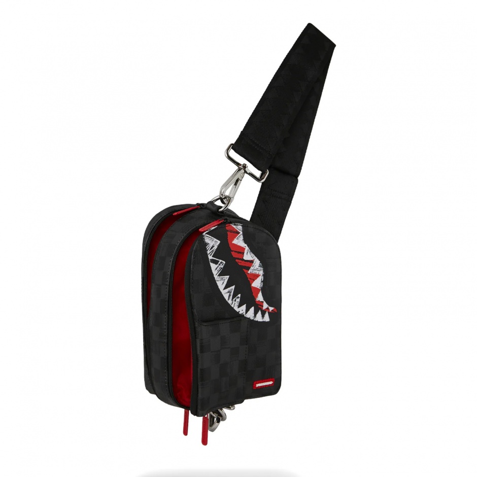 SPRAYGROUND Geantă de umăr SCRIBBLE SHARK - vezi 3