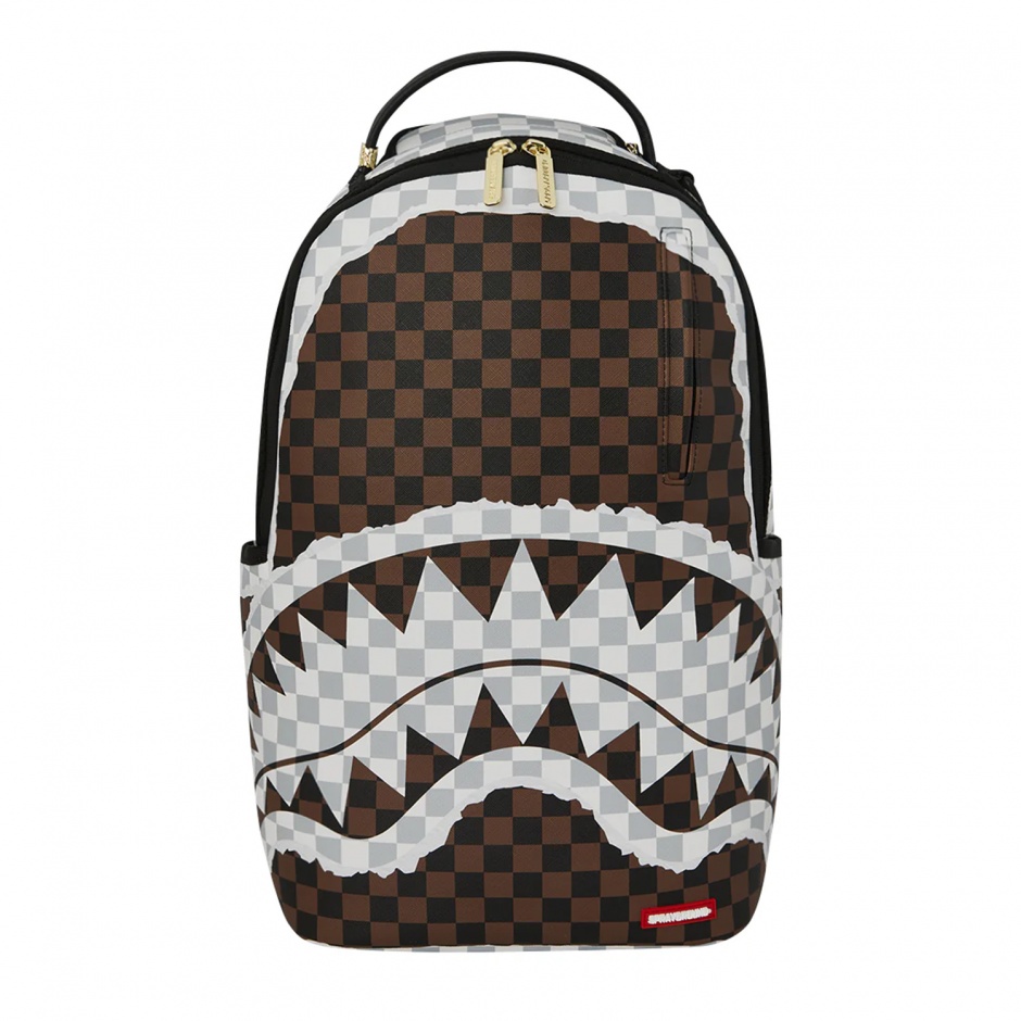 SPRAYGROUND Rucsac CREAM AND BROWN TEAR CHECK - vezi 1