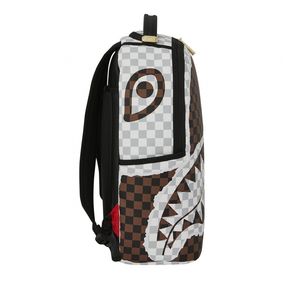 SPRAYGROUND Rucsac CREAM AND BROWN TEAR CHECK - vezi 2